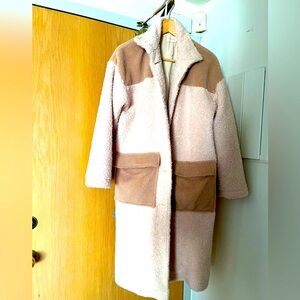 Tasha coat by Annagail- ultra fleece super soft coat size 1 (small to medium)